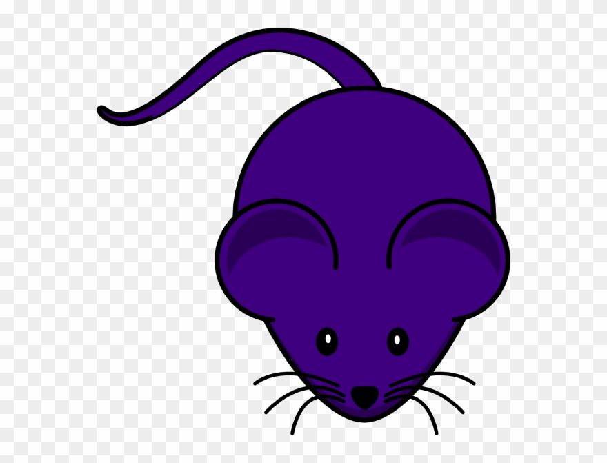 mouse clipart purple
