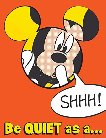 Eureka mickey as a. Clipart mouse quiet mouse