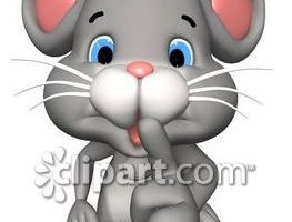 clipart mouse quiet mouse