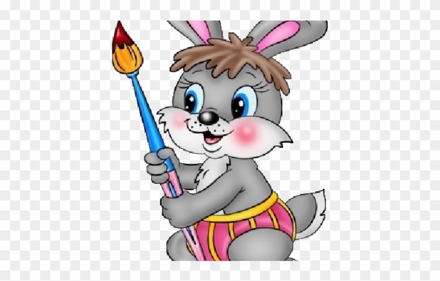 clipart rabbit school