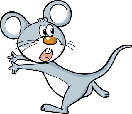 clipart mouse scared