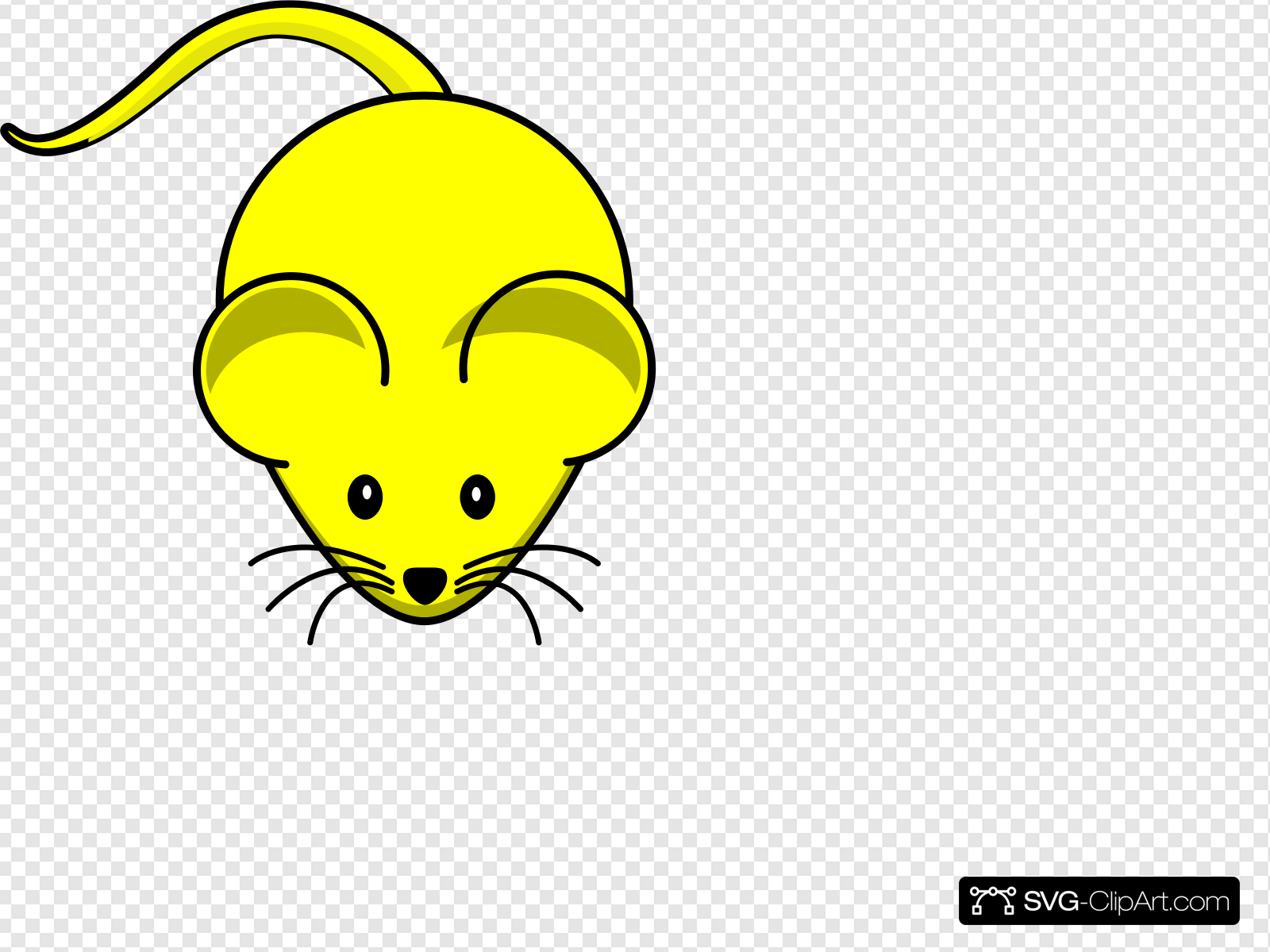 clipart mouse yellow