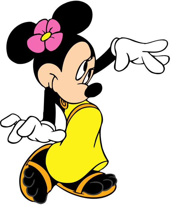 clipart swimming mickey