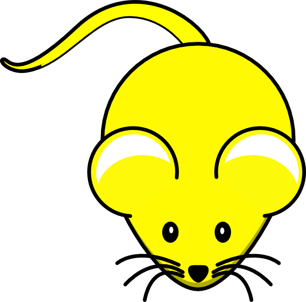 mouse clipart yellow