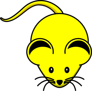clipart mouse yellow