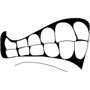 mouth clipart angry