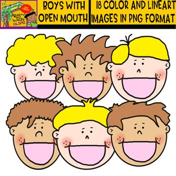 clipart mouth boy's