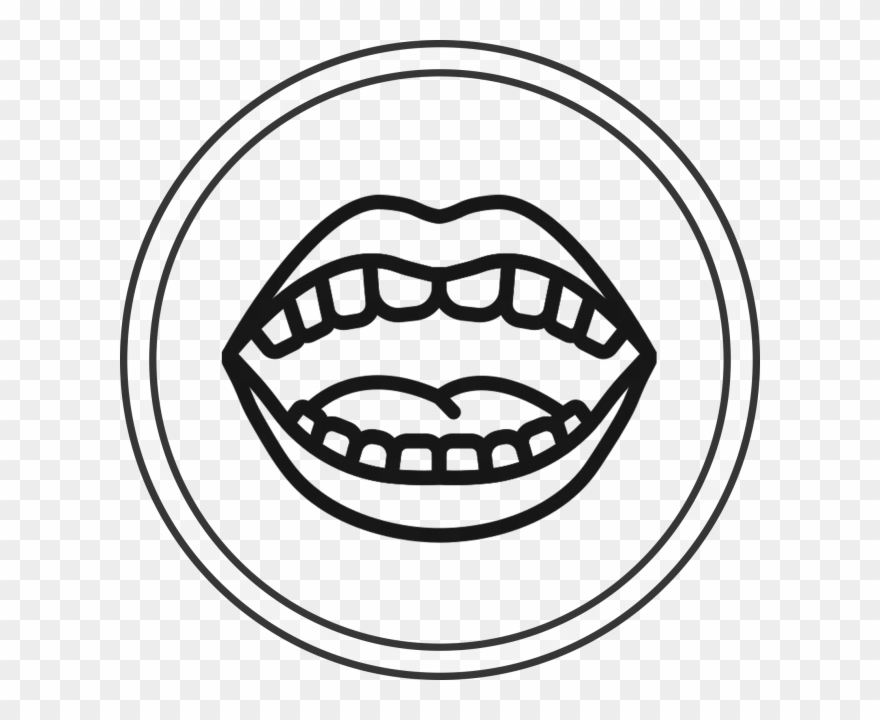 clipart mouth colouring