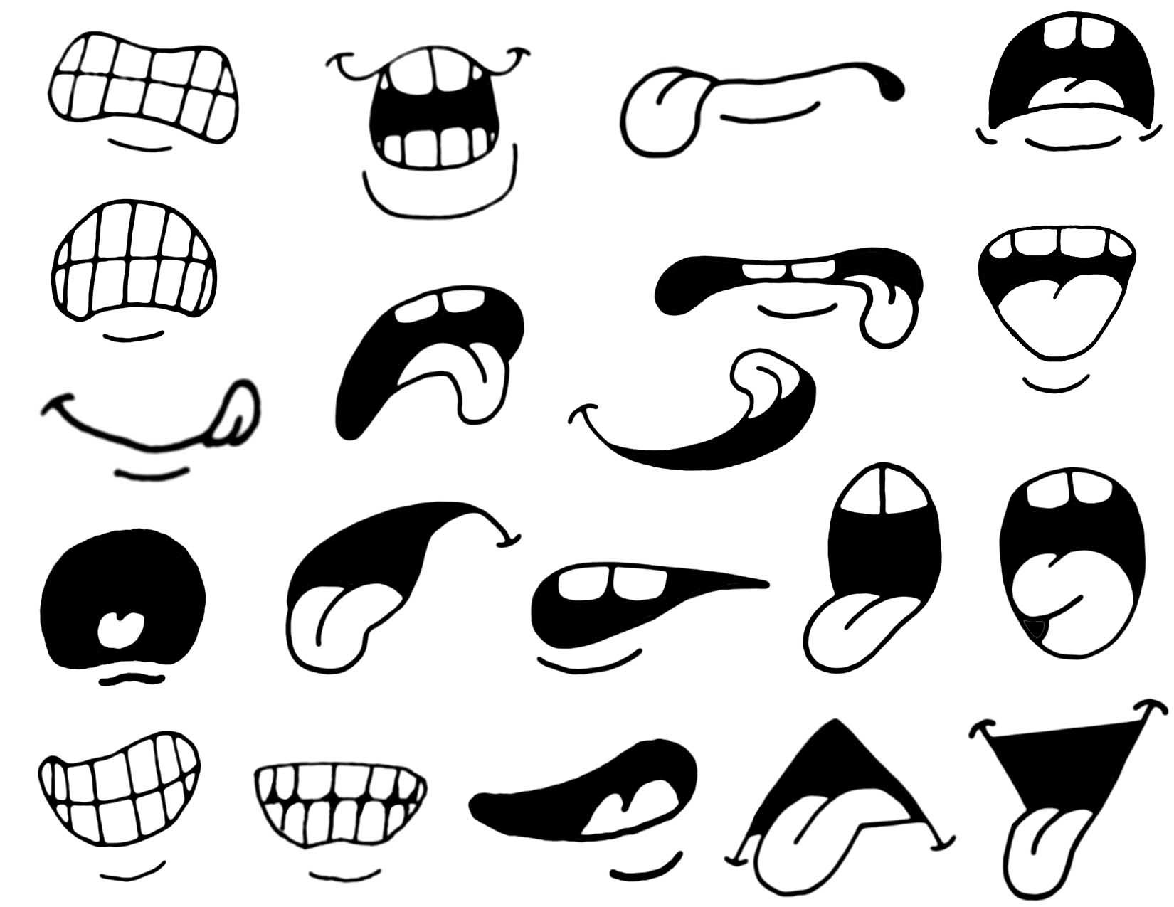 mouth clipart doodle