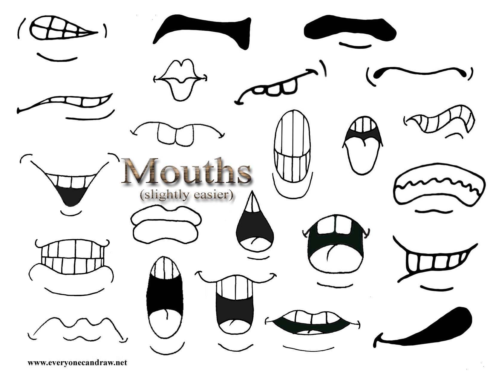mouth clipart simple mouth