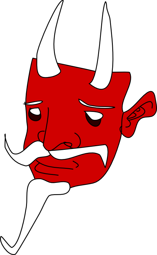 clipart mouth evil