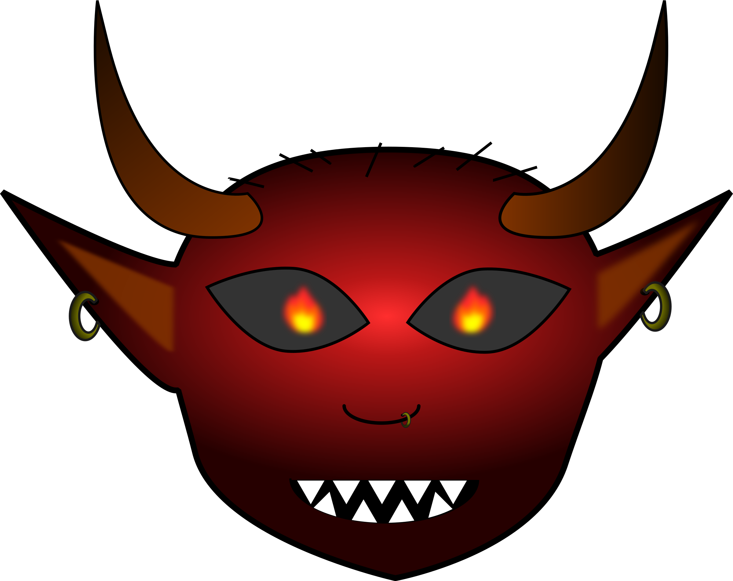 mouth clipart evil