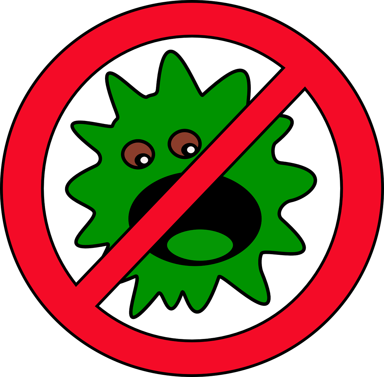 clipart mouth germ