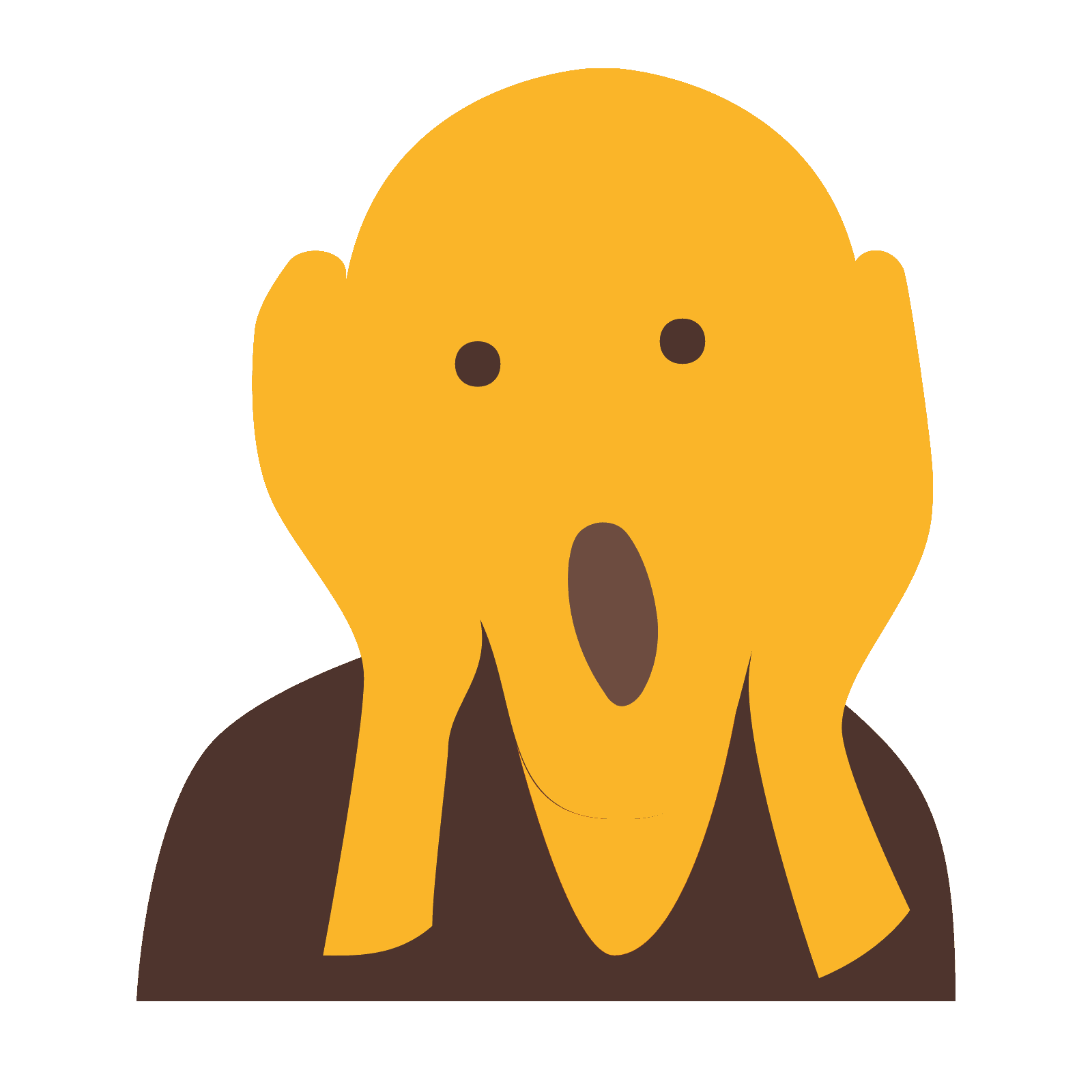 Ic ne edvard munch. Clipart mouth hand over