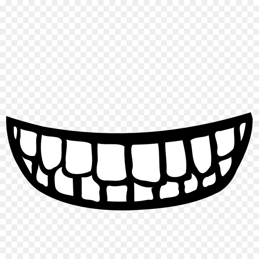 Tooth cartoon smile . Clipart mouth illustration