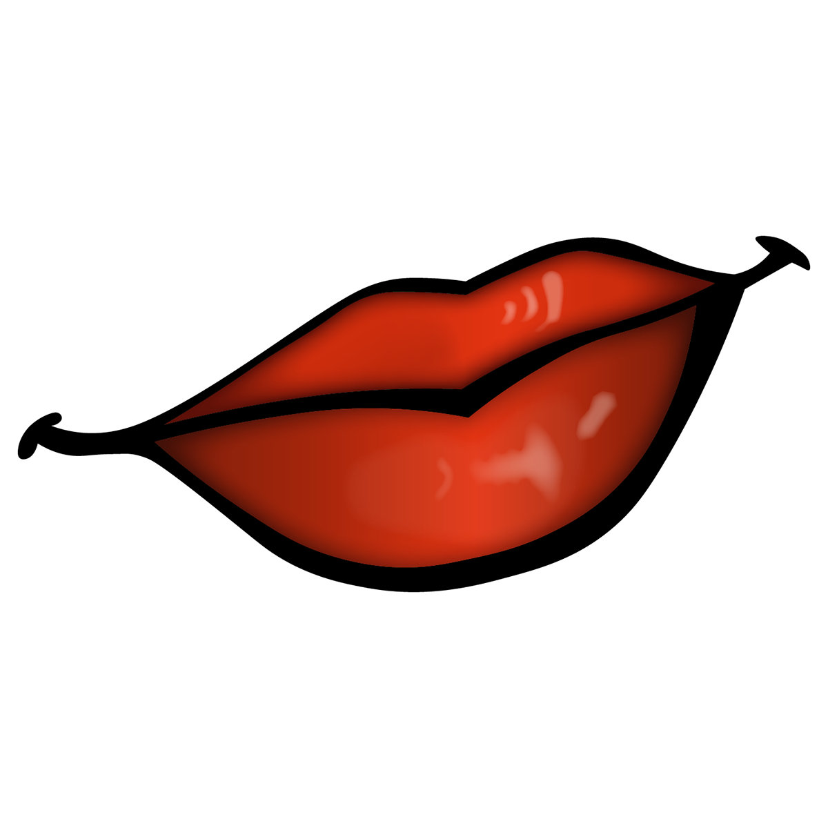 Project on behance feel. Orange clipart lips