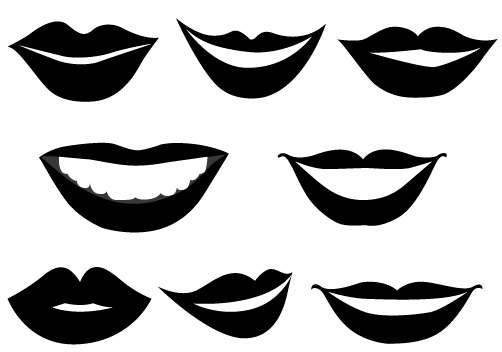 clipart mouth man's