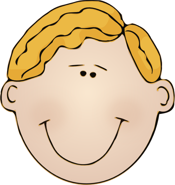 People clipart smile. Smiling man face clip