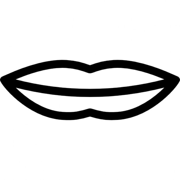 clipart mouth outline