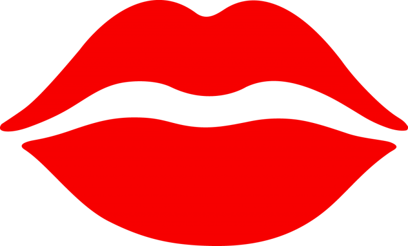 clipart mouth pink lips