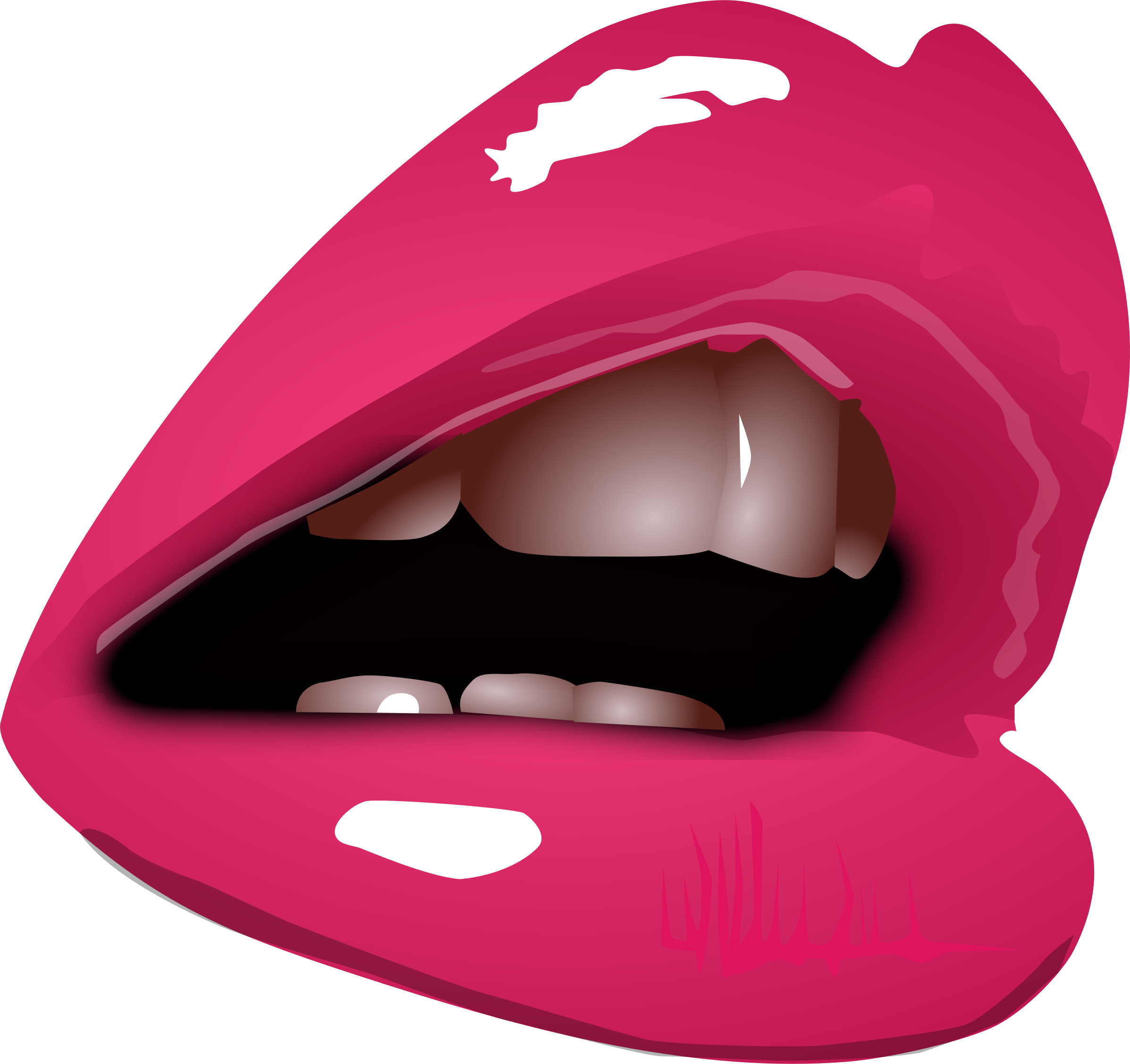 Cartoon clip art png. Clipart mouth pink lips