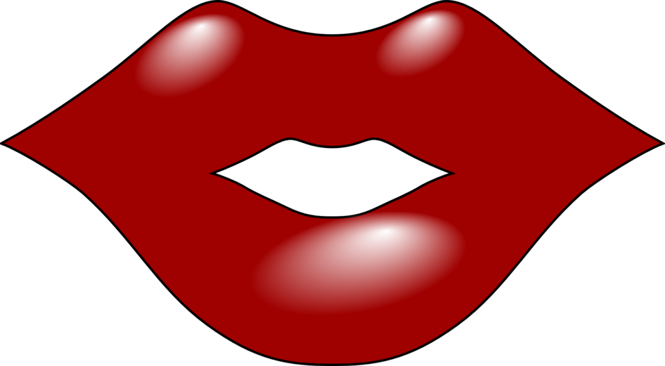 Clipart mouth red lip. Public domain clip art