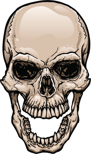 Clip art library . Clipart skull open mouth