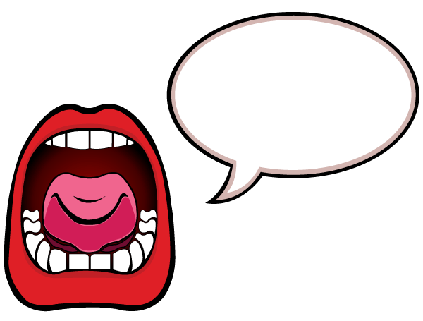 speakers clipart mouth