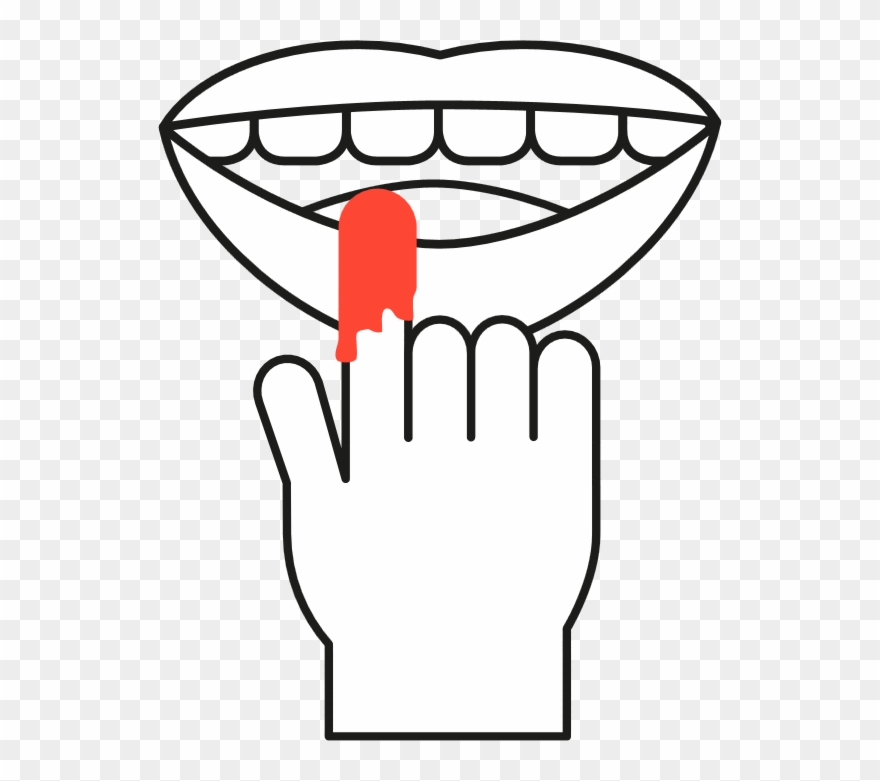 clipart mouth tasting