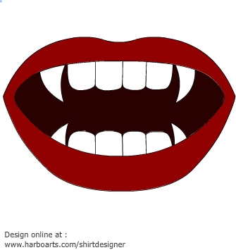 mouth clipart vampire