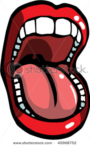 clipart mouth wide open mouth