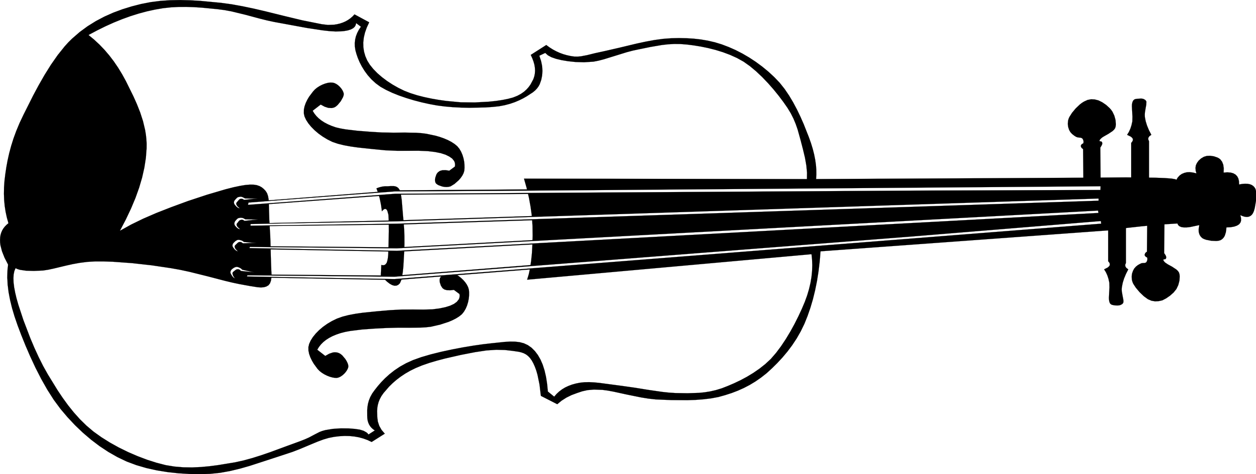 clipart music black and white