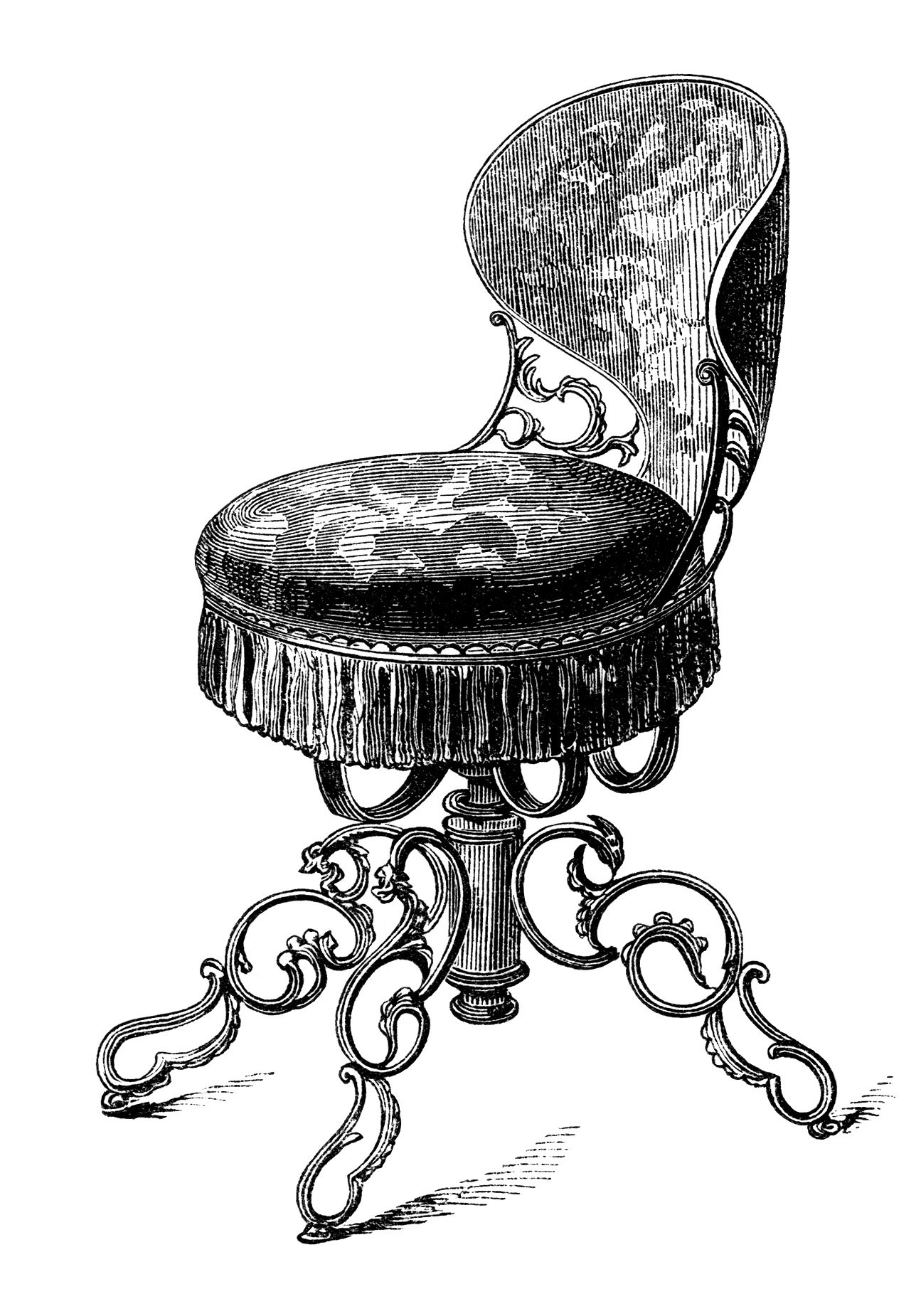 Antique chairs free clip. Clipart music chair