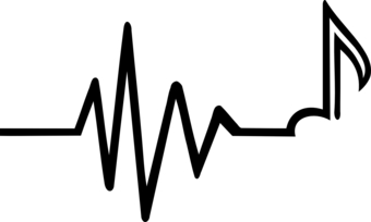 Frequency note t shirts. Ekg clipart music beats