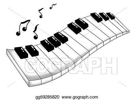 clipart music keyboard
