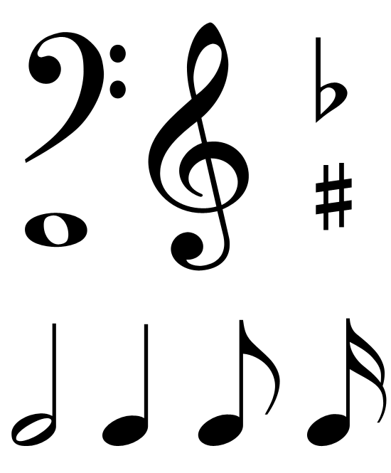 orchestra clipart free music notes