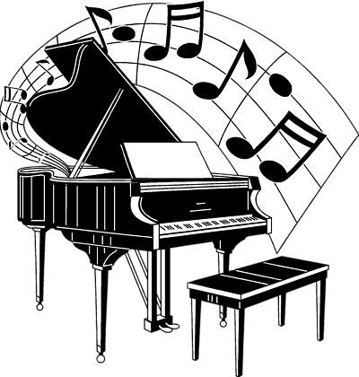 clipart music piano