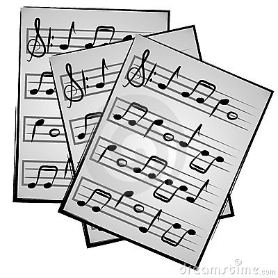 clipart music sheet