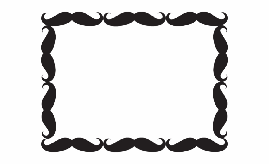 mustache clipart border
