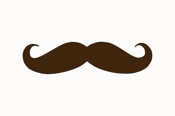Clip art at clker. Clipart mustache brown