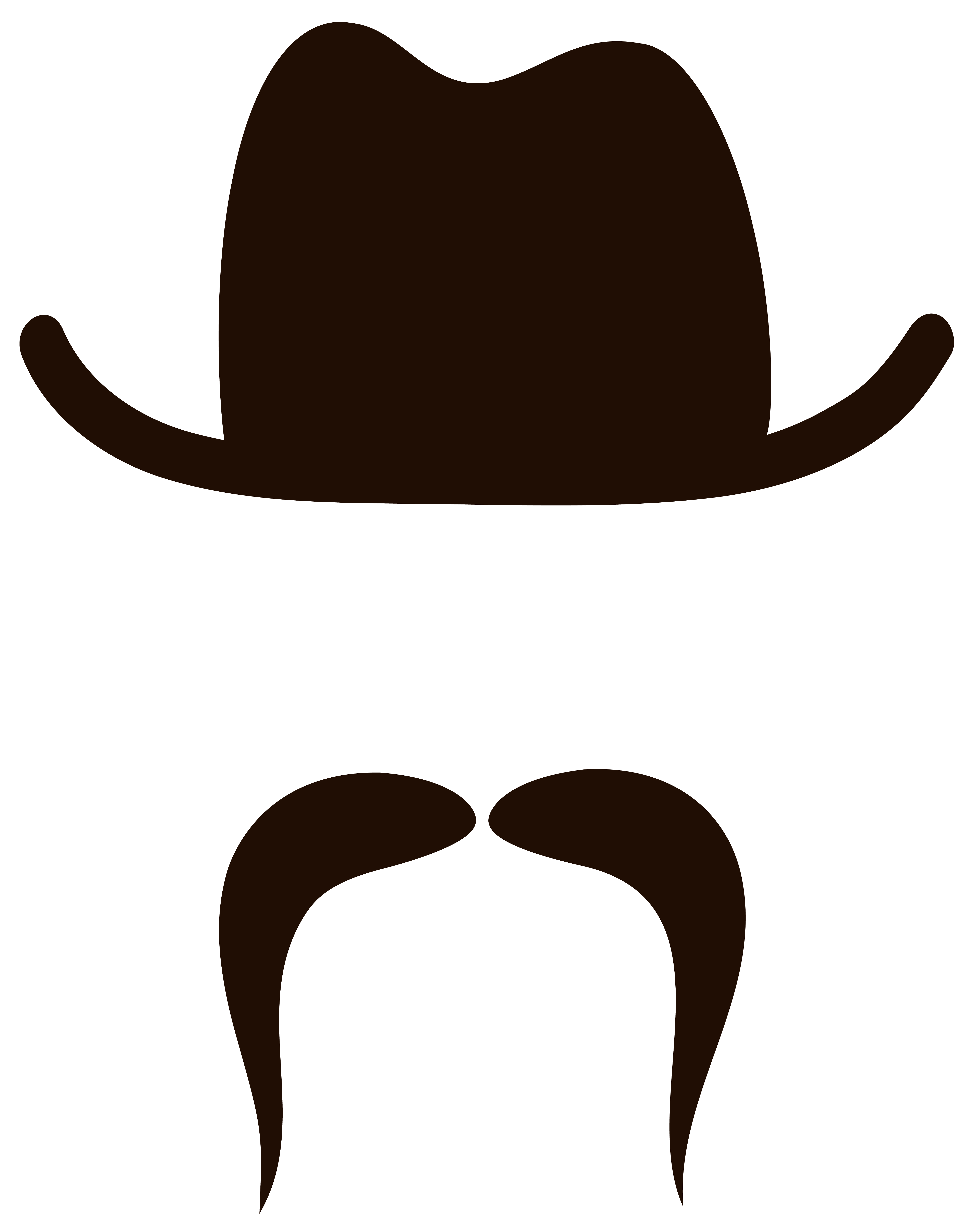 clipart mustache cap
