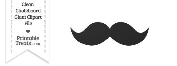 mustache clipart printable