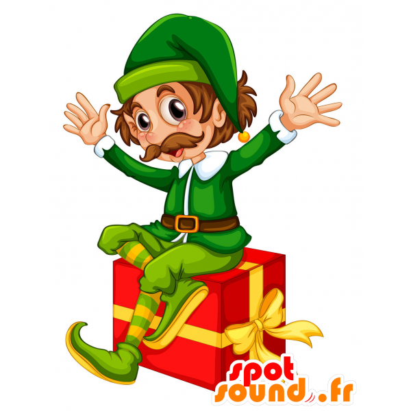 Clipart mustache christmas. Purchase leprechaun mascot green