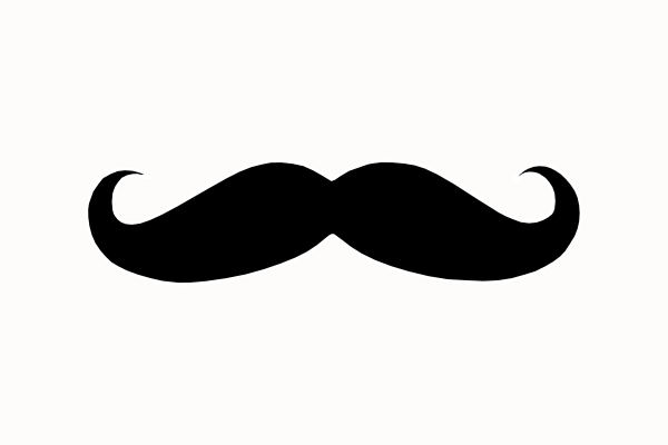 Clipart mustache clip on. Art vector panda free