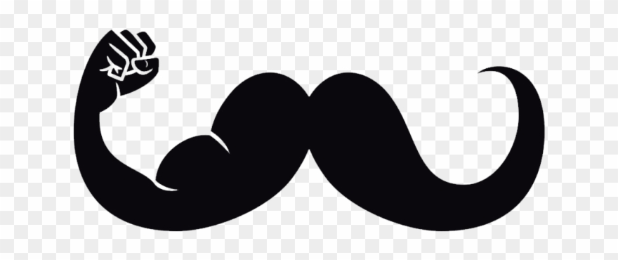 Mustaches art with fist. Clipart mustache clip on