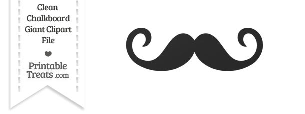 clipart mustache curled