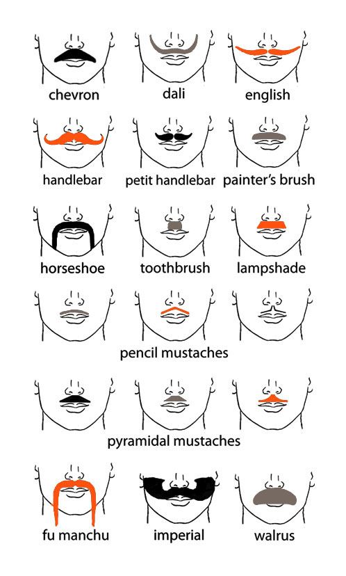 Clipart mustache different kind. Mojo s bash benefit