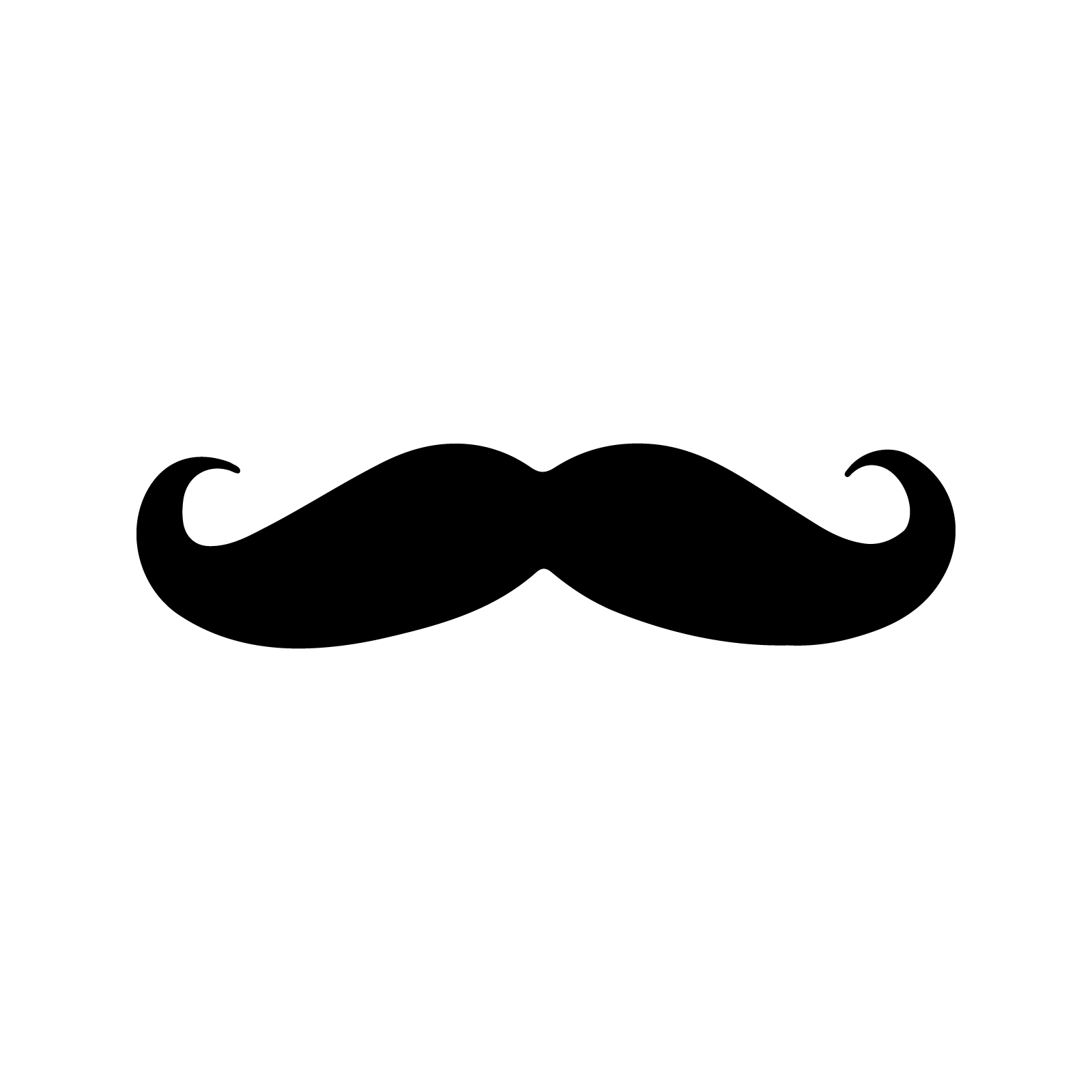 mustache clipart stencil