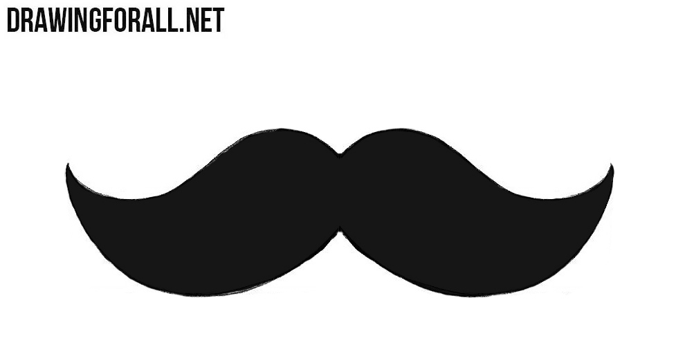 clipart mustache draw