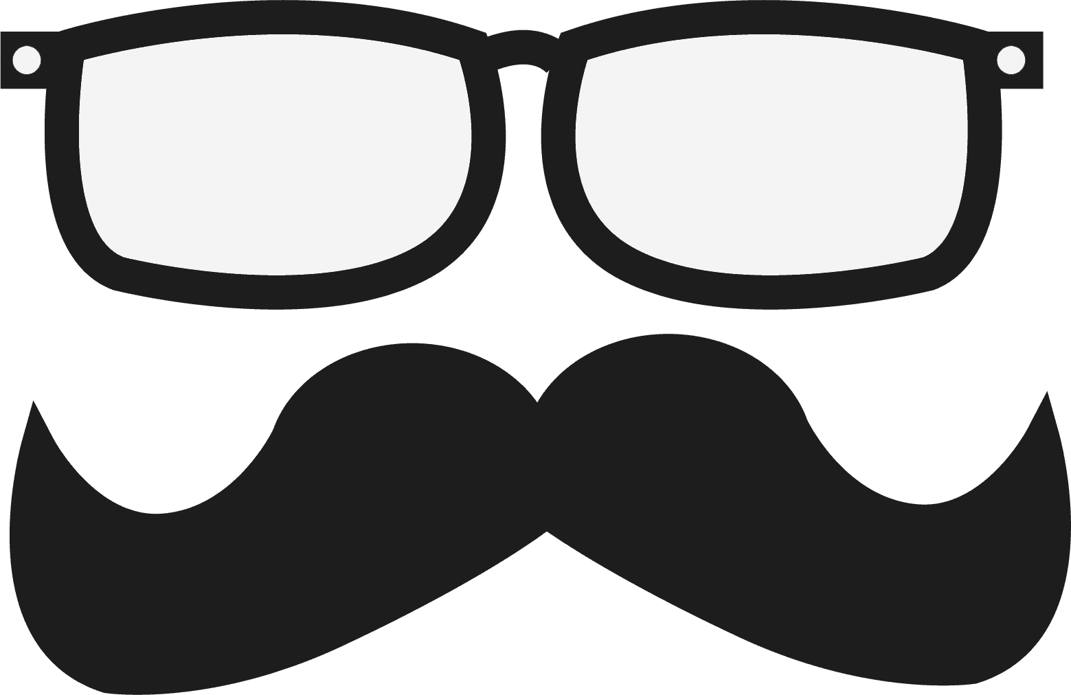 Clipart mustache glares. Justin matheny about im